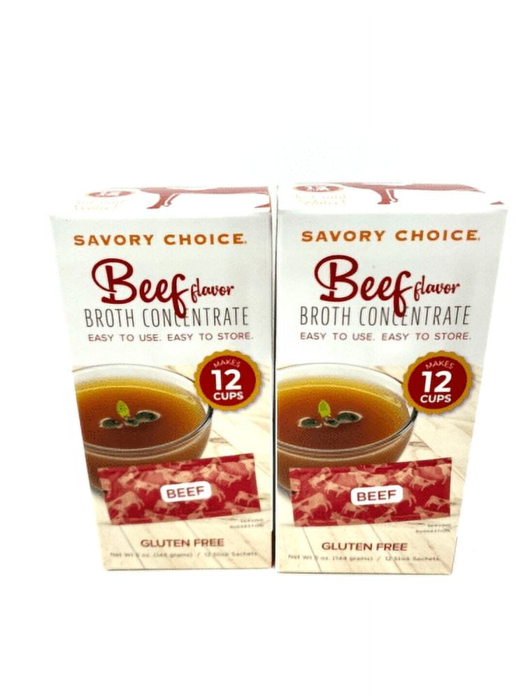 Savory Choice Liquid Beef Broth Concentrate 5.1 oz Pack of 2