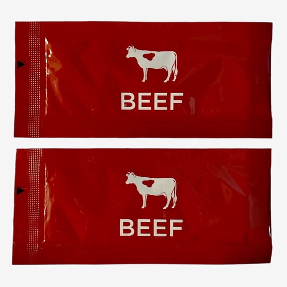Reduced Sodium Beef Broth Concentrate - 20 Stick Pack (9.6g Each) - Bundle with Habanerofire Pan and Skillet Scraper