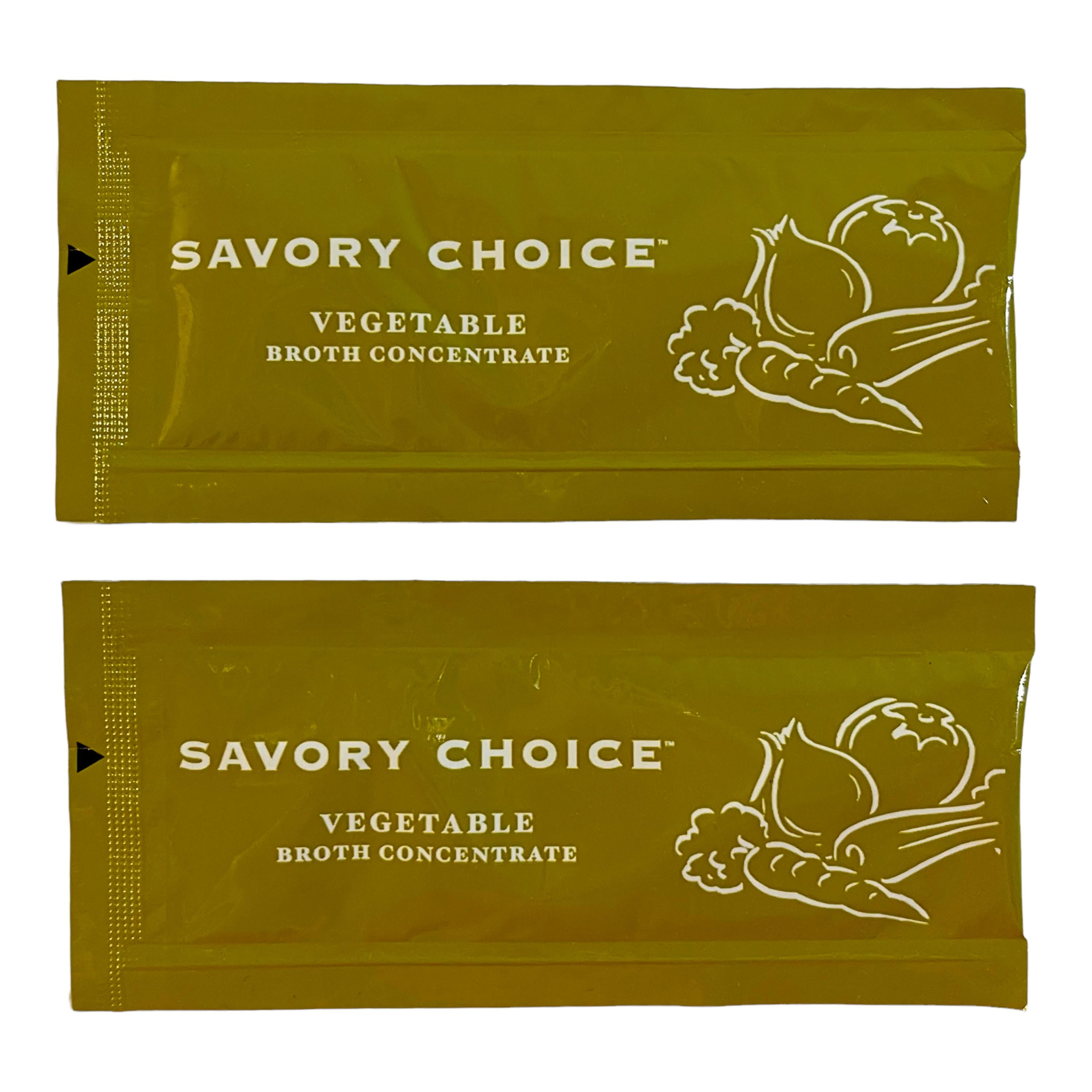 Savory Choice Vegetable Broth Low Sodium Concentrate 50 New Stick Packs