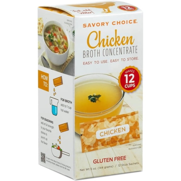 Savory Creations Savory Choice Broth Concentrate, 12 ea