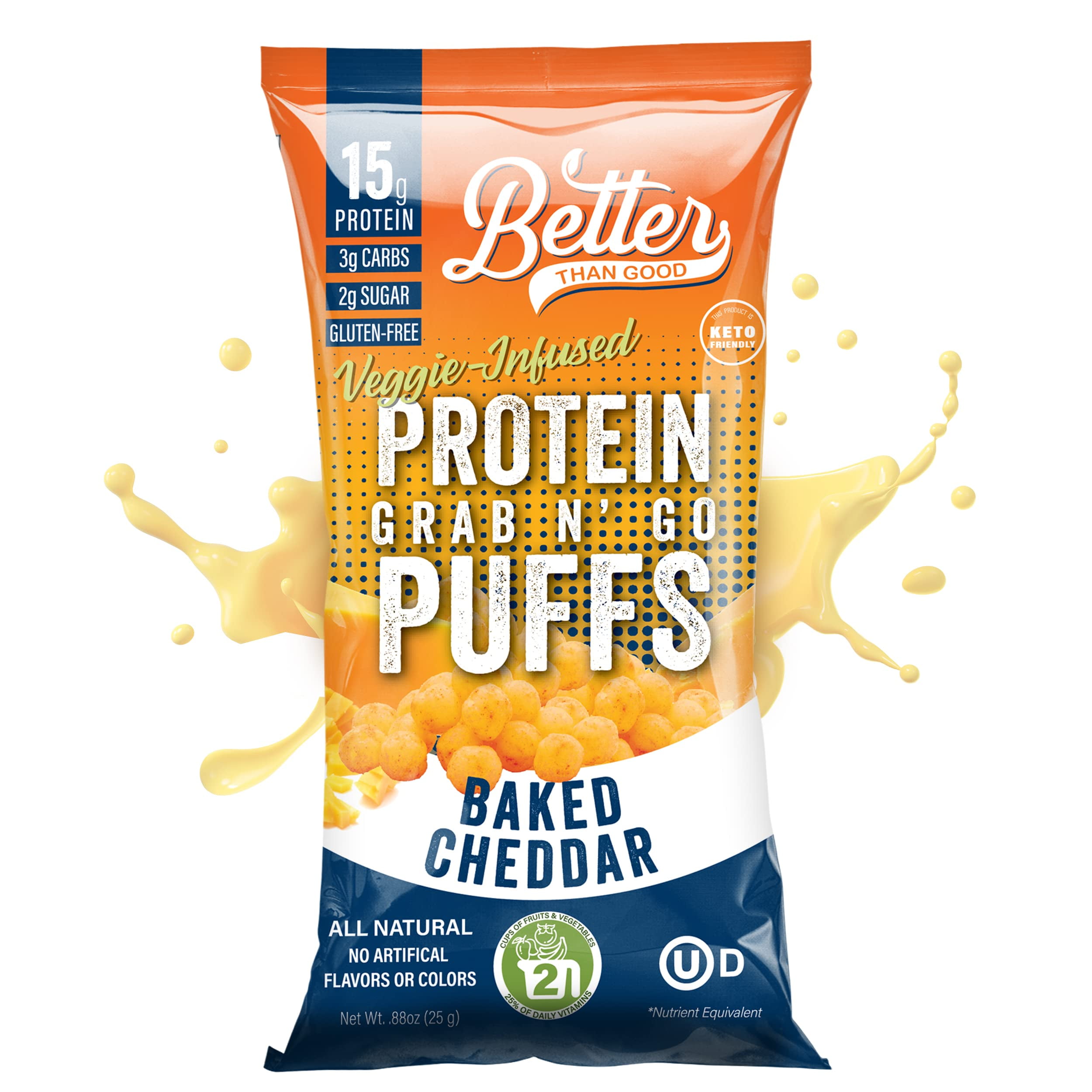 Savory Keto Protein Puffs (Baked Cheddar, 4-pck)