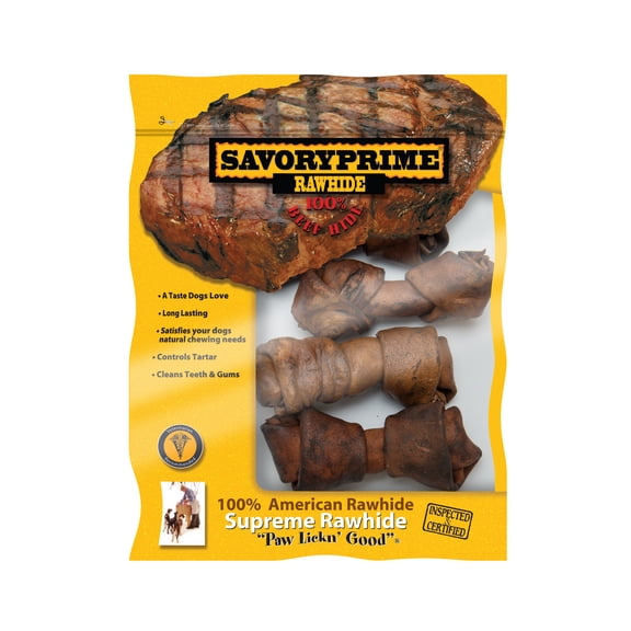 Savory Prime 4-5 Knotted Bone Beef 4/pk