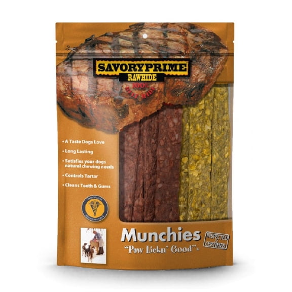 Savory Prime 5" Munchie Strips Chicken & Beef 36/Pk
