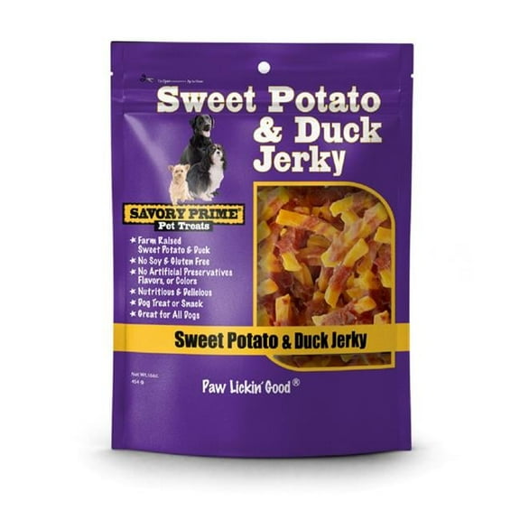 Savory Prime Pet Treats  16 oz Duck & Sweet Potato Dog Treat