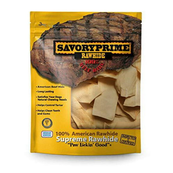 Savory Prime Rawhide Chips Chicken 2"x6" 1lb. Bag