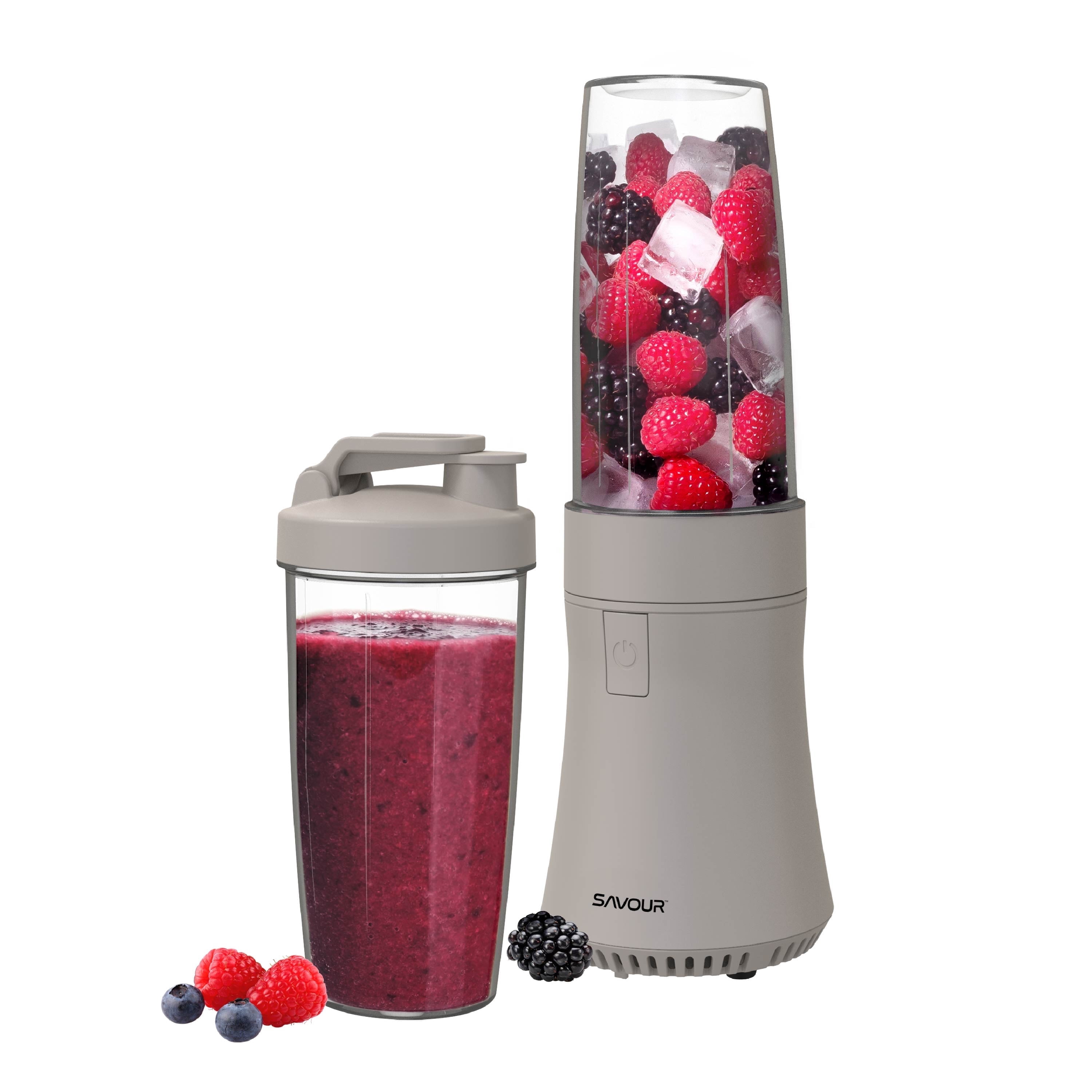 Savour by Tzumi 300W Mini Smoothie Blender – 18oz. Countertop Mini Blender for Smoothies, Sauces, Cocktails and More