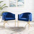 thumbnail image 1 of Modway Savour Accent Dining Armchair Performance Velvet Set of 2, Multiple Colors, 1 of 8