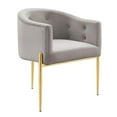 thumbnail image 1 of Modway Savour Tufted Performance Velvet Accent Chair in Light Gray, 1 of 6