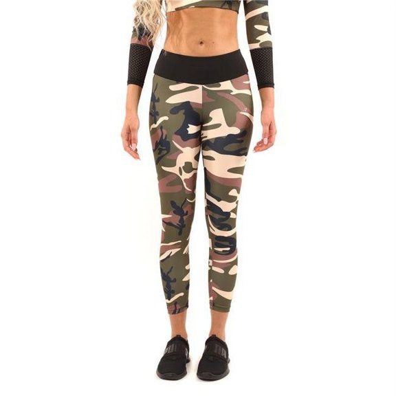 Virginia Camouflage Leggings - Brown/Green - Small