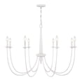 thumbnail image 1 of Stonecrest 8-Light Chandelier in Bisque White, 1 of 6