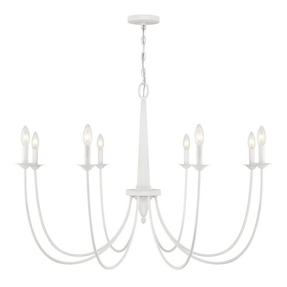 Stonecrest 8-Light Chandelier in Bisque White