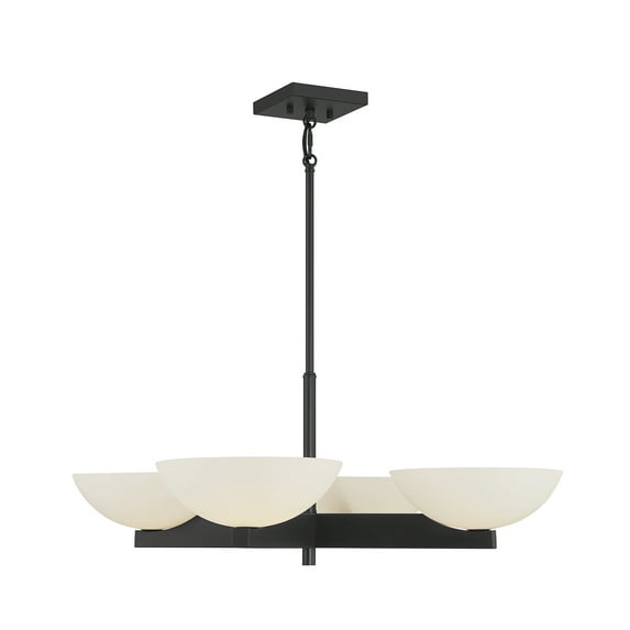 Fallon 4-Light Chandelier in Matte Black