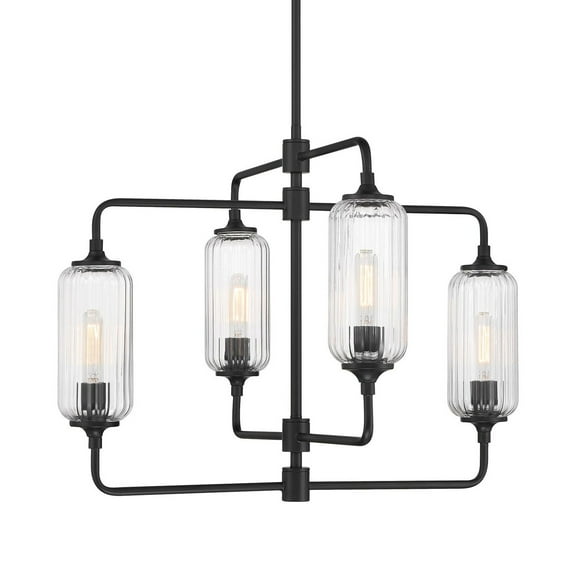 Savoy House 1-3025-4 Holton 4 Light 26" Wide Chandelier - Black