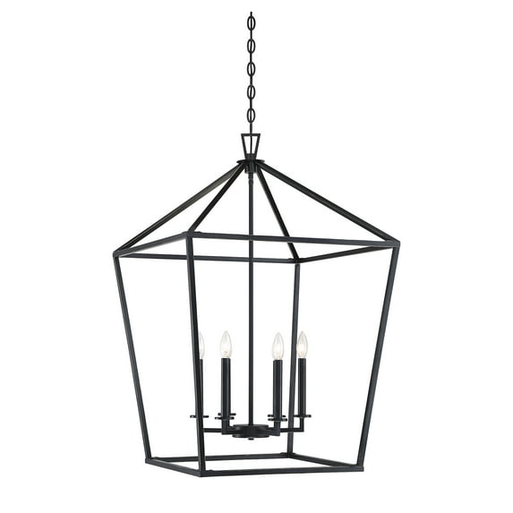 Savoy House 1-322-6-44 Townsend 6 Light Foyer Pendant in a Classic Bronze Finish (24" W x 36.5" H)