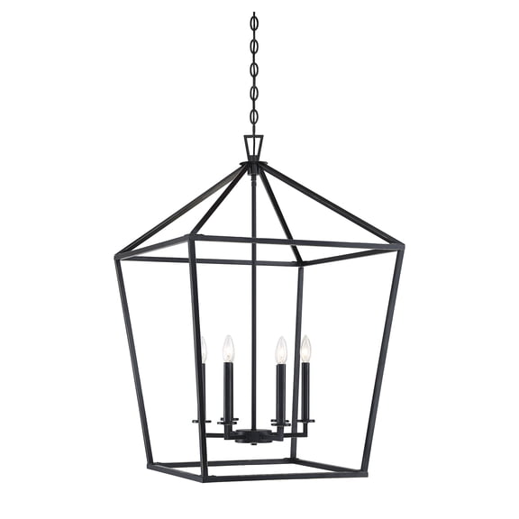 Savoy House 1-322-6-44 Townsend 6 Light Foyer Pendant in a Classic Bronze Finish (24" W x 36.5" H)