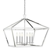Savoy House 1-325-6-109 Townsend 6 Light Foyer Pendant in a Polished Nickel Finish (26" W x 23.5" H)