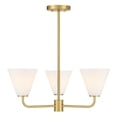 thumbnail image 1 of Blair 3-Light Chandelier in Warm Brass, 1 of 6