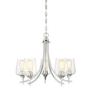 Savoy House 1-4032-5-11 Octave 5 Light Chandelier in a Polished Chrome Finish (19" H x 23" W)