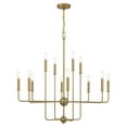 thumbnail image 1 of Avondale 12-Light Chandelier in Warm Brass, 1 of 6