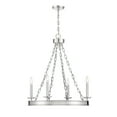thumbnail image 1 of Polished Nickel Four Light Chandelier from the Seville Collection, 1 of 7