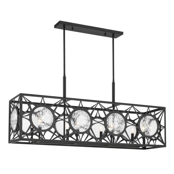 Savoy House - 1-5066-8-89 - Balfour 8-Light Linear Chandelier in Matte Black