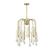 Noble Brass Six Light Chandelier from the Anholt Collection