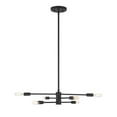 thumbnail image 1 of Lyrique 6-Light Chandelier in Matte Black, 1 of 4
