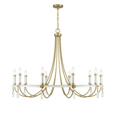1-7712-10-195-Savoy House-Mayfair - 10 Light Chandelier In Glam Style-34 Inches Tall and 45 Inches Wide
