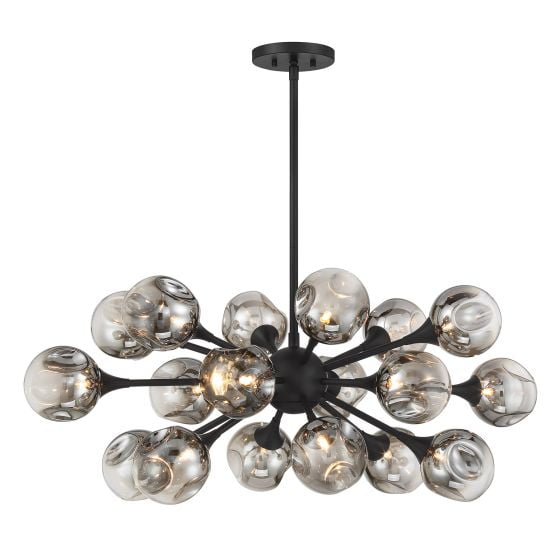 Savoy House - 1-7935-18-89 - Matisse 18-Light Chandelier in Matte Black