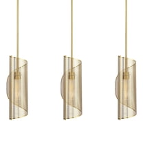 Savoy House 1-8031-3 Hillbourne 3 Light 38" Wide Linear Pendant - Brass