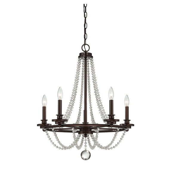 Savoy House 1-8350-5-121 Byanca 5-Light Chandelier (24" W x 28"H)