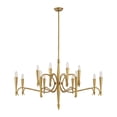 thumbnail image 1 of Tremont 12-Light Chandelier in Riviera Brass, 1 of 7