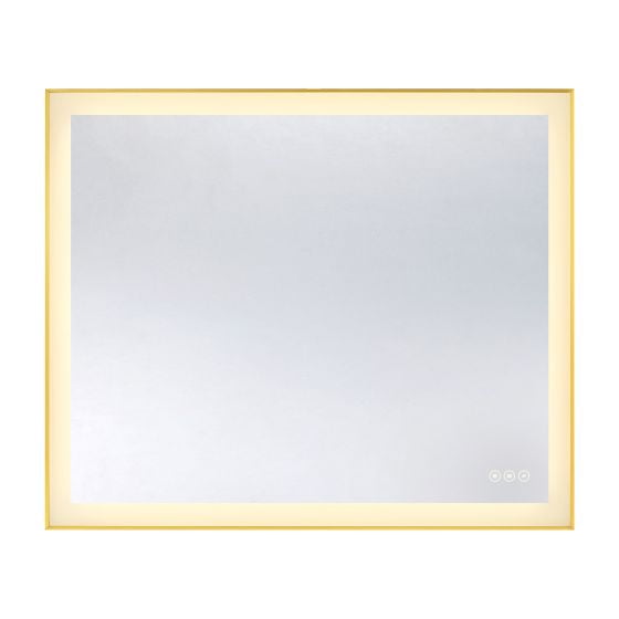 Savoy House 2-1233-30X36 Paulding LED Rectangle Frontlit Mirror with Gold Frame