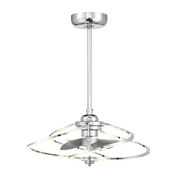 Polished Chrome LED Fandelier from the Hydra Collection