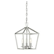 Savoy House 3-320-3-109 Townsend 3 Light Foyer Pendant in a Polished Nickel Finish (10" W x 15" H)