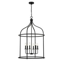 Brookstone 6-Light Pendant in Matte Black