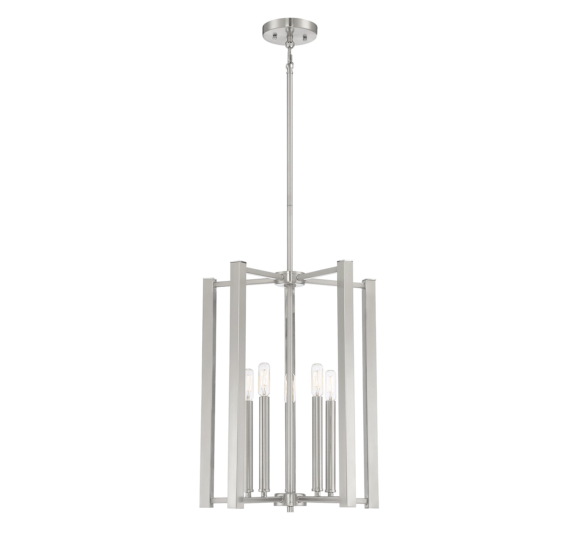 Benson Satin Nickel 5-Light Adjustable Pendant
