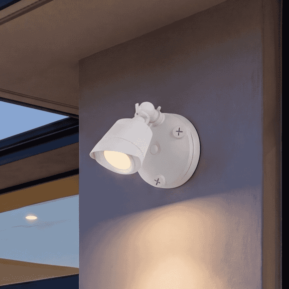 LED Single Flood Light in White
