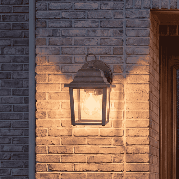 Rustic Bronze Outdoor Wall Lantern