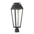 thumbnail image 1 of Matte Black LED Outdoor Post Lantern from the Brookline Collection, 1 of 5