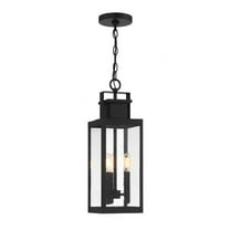 5-827-BK-Savoy House-Ascott - 3 Light Outdoor Hanging Lantern In Contemporary Style-20 Inches Tall and 6.5 Inches Wide