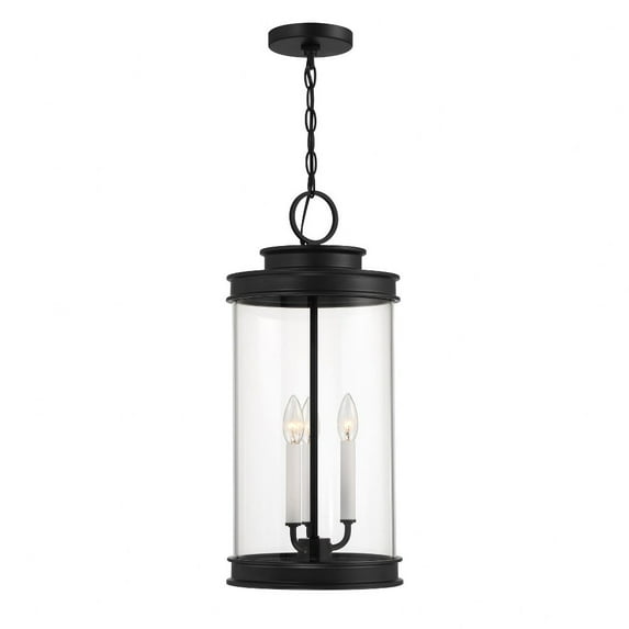 Savoy House - 5-901-BK - Englewood 3-Light Outdoor Hanging Lantern in Matte Black