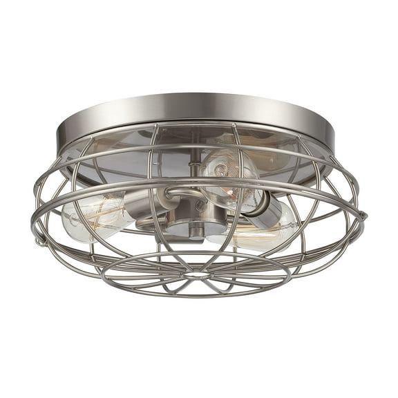 Scout 3-Light Ceiling Light in Satin Nickel