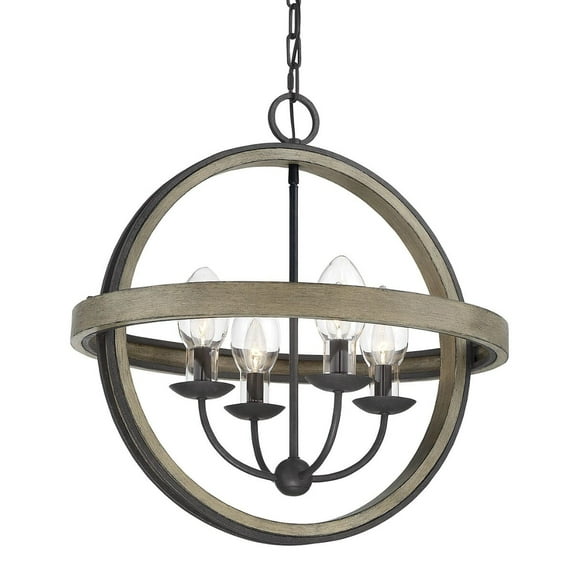 Savoy House 7-0200-4-70 Westport Outdoor Rustic Pendant Chandelier in Weathervane (22" W x 23" H)