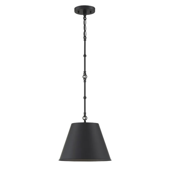 Savoy House 7-131-1-89 Alden 1 Light Black Pendant (19" W x 13"H)