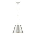 thumbnail image 1 of Savoy House 7-132-1-109 Alden 1 Light Polished Nickel Pendant (12" W x 9"H), 1 of 5