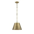 thumbnail image 1 of Savoy House 7-132-1-322 Alden 1 Light Warm Brass Pendant (12" W x 9"H), 1 of 4