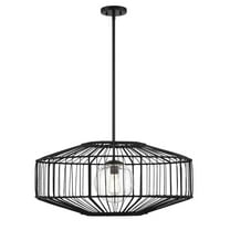 Marcy 1-Light Pendant in Matte Black