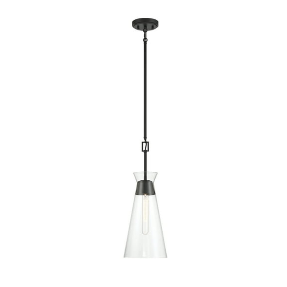 Lakewood 1-Light Pendant in Matte Black