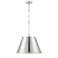 thumbnail image 1 of Polished Nickel One Light Pendant from the Alden Collection, 1 of 6